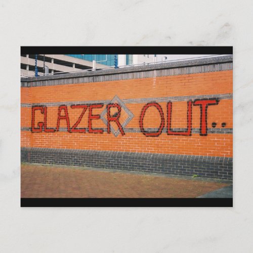 Glazer Out Postcard