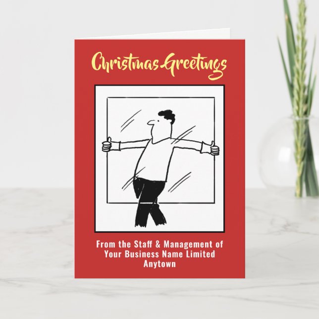 Glazier Glass and Glazing Company Christmas Card (Front)