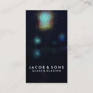 Glazier Glazing Glass Work Business Card