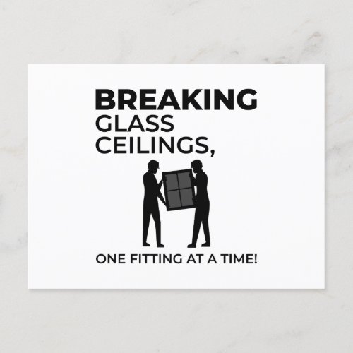 Glazier Window Glass Fitting Fitter Glasswork Postcard