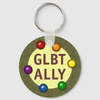 GLBT Ally Baubles Keychain