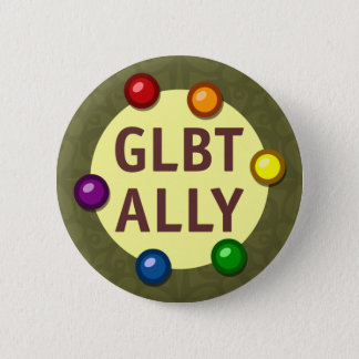 GLBT Ally Baubles Round Button