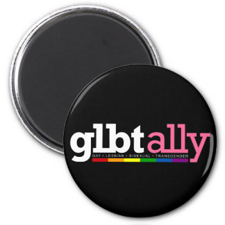 GLBT Ally Black Magnet
