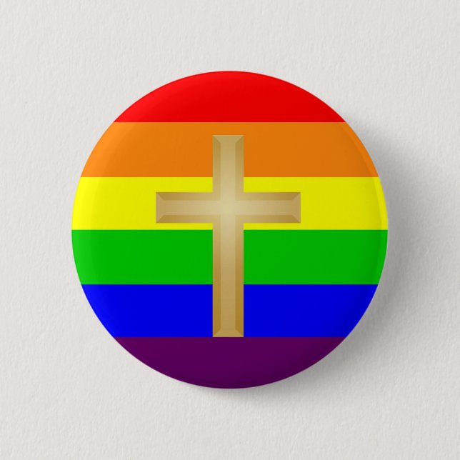GLBT Christian Pride Pinback Button (Front)
