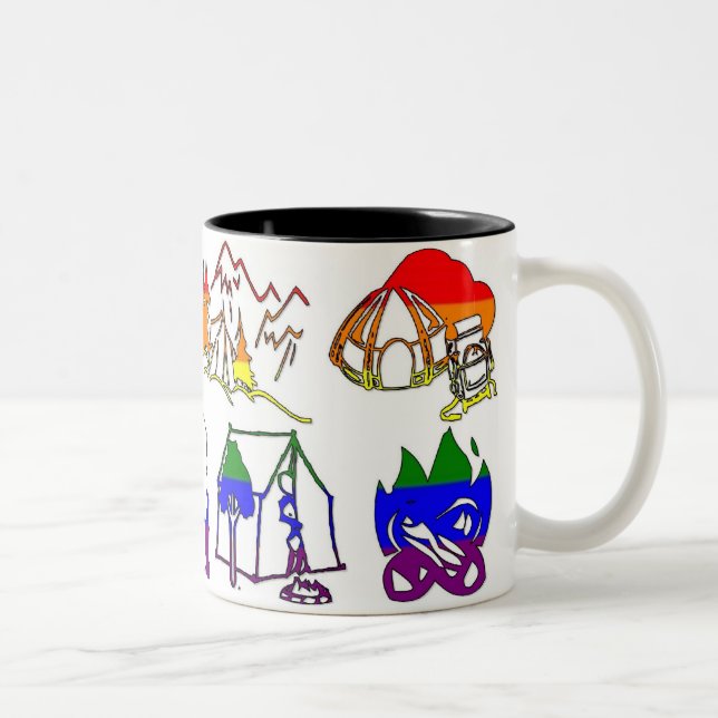 GLBT Pride Camper Mug (Right)