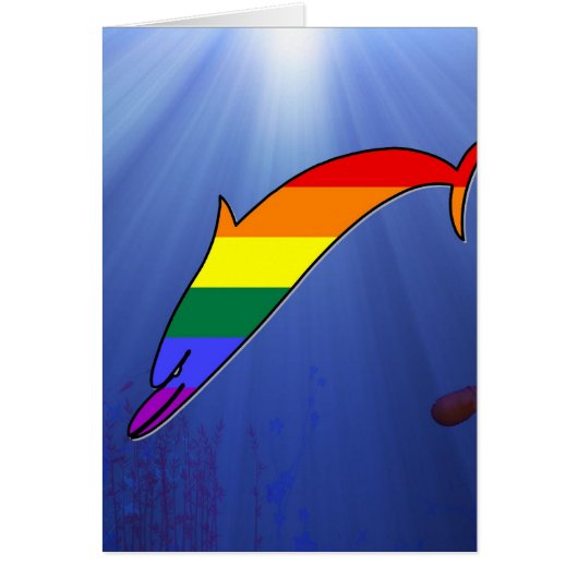 GLBT Pride Dolphin Cards (Front)
