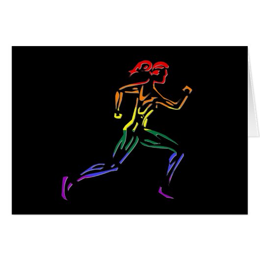 GLBT Pride Female Runner Cards (Front Horizontal)