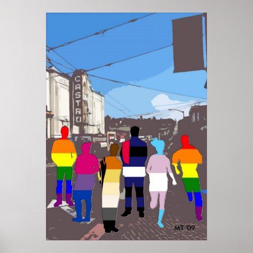 GLBT Pride People in the Castro 2 Art Print