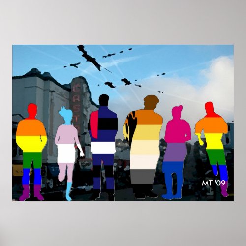 GLBT Pride People in the Castro Art Print