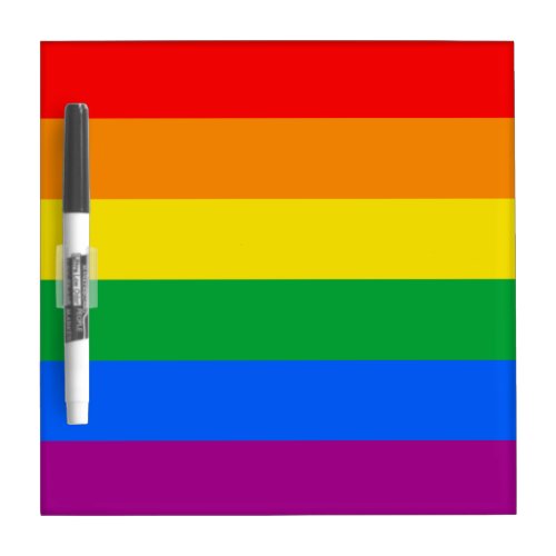 GLBT PRIDE STRIPES DESIGN Dry_Erase BOARD