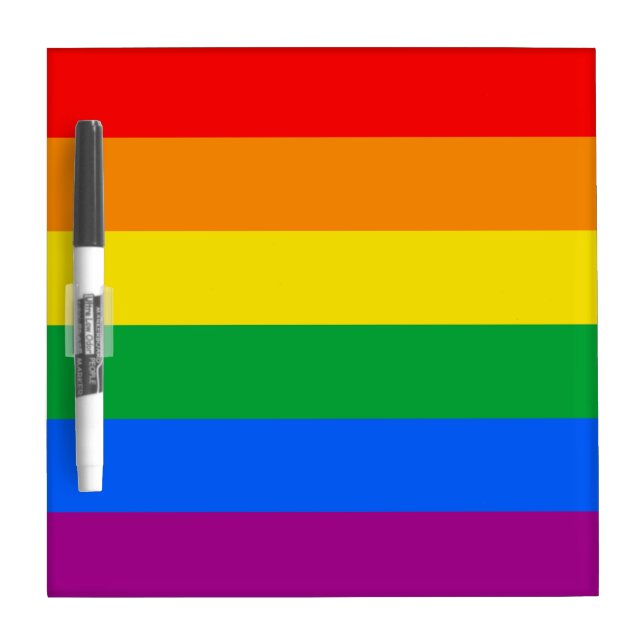 GLBT PRIDE STRIPES DESIGN Dry-Erase BOARD (Front)