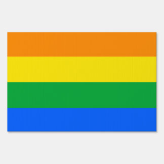 GLBT PRIDE STRIPES DESIGN YARD SIGN