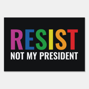 Glbt Resist Yard Sign