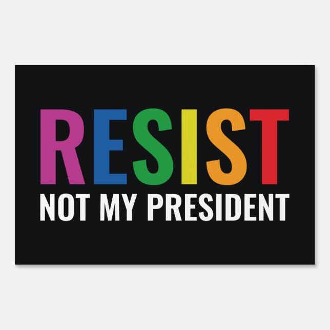 Glbt Resist Yard Sign (Front)