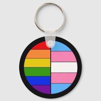 Glbt Solidarity Keychain (button Style) by OllysDoodads at Zazzle