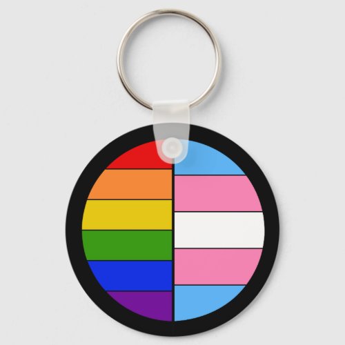 GLBT Solidarity Keychain Button Style