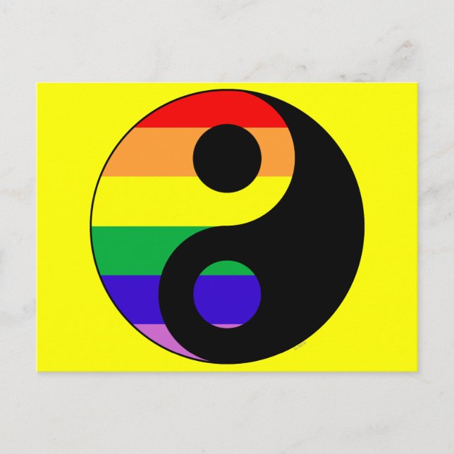 GLBT YinYang Postcard (Front)