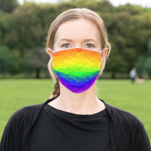 GLBTQ Gay Rainbow Flag Colors Design Adult Cloth Face Mask