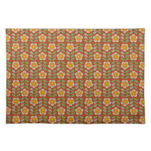 Gleam Glade - Botanical Earthy Colors Placemat