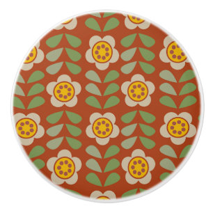 GLEAM GLADE - Floral Ceramic Knob 
