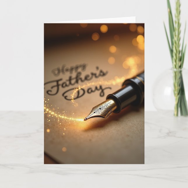 Gleaming Nib Fathers Day Card (Front)