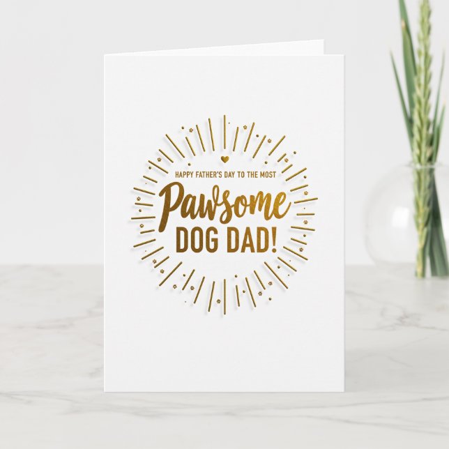 Gleaming Paws Fathers Day Card (Front)