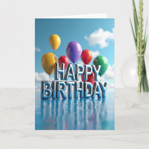 Gleaming Reflection Birthday Card