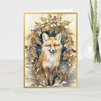 Gleaming Woodland Delights Fox Card