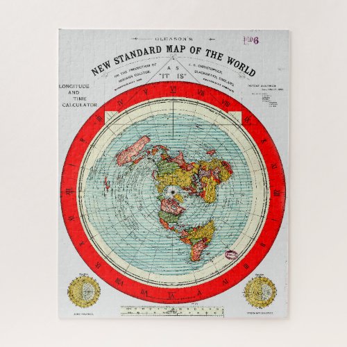 Gleasons New Standard Map of the World Puzzle