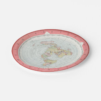 Gleason's 'NEW STANDARD MAP' Paper Plates