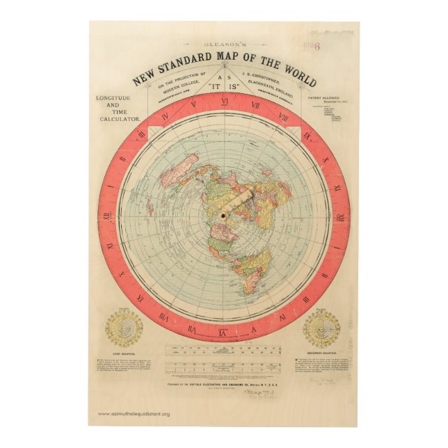 Gleason's NEW STANDARD MAP - Wood Canvas High-Rez (Front)
