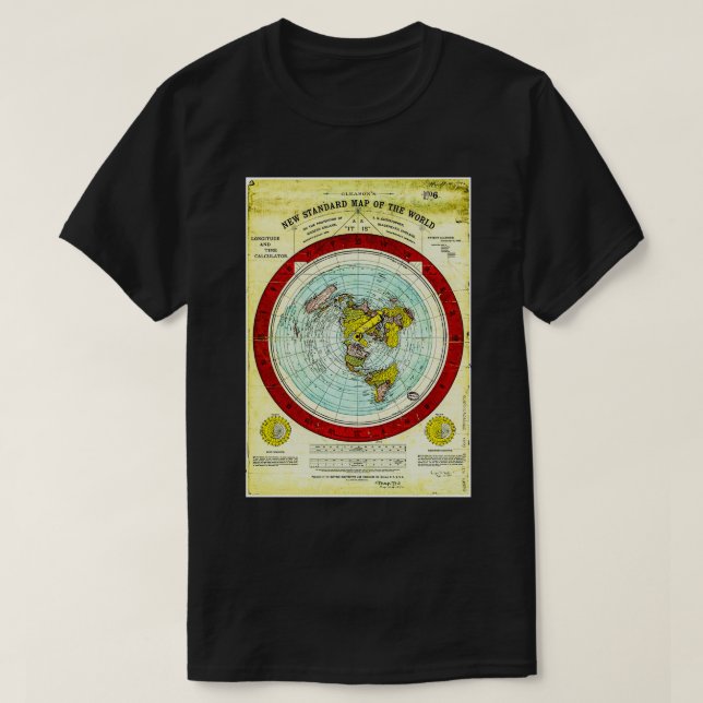 Gleasonx27s Flat Earth 2 T-Shirt (Design Front)