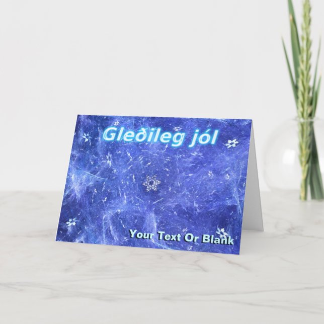 Gleðileg Jól - Blizzard Holiday Card (Front)