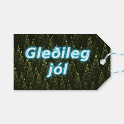 Gleileg Jl _ Conifers Gift Tags