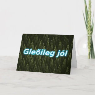 Gleðileg Jól - Conifers Holiday Card