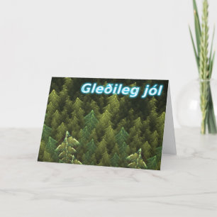 Gleðileg jól - Dark Forest Holiday Card