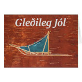 Gleðileg Jól - Dog Sled (Front Horizontal)