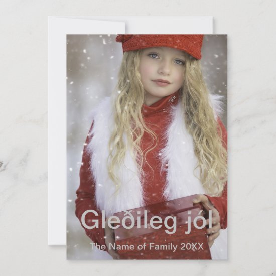 Gleðileg jól holiday card