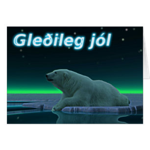 Gleðileg Jól - Ice Edge Polar Bear