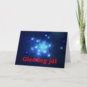 Gleðileg Jól - Night Sky Holiday Card
