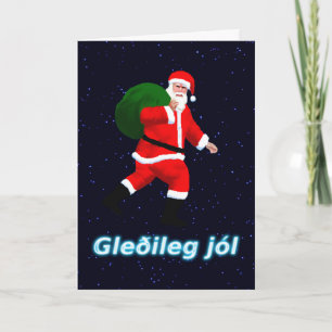 Gleðileg jól - Santa Claus Holiday Card