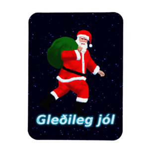 Gleðileg jól - Santa Claus Magnet