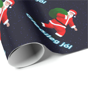 Gleðileg jól - Santa Claus Wrapping Paper