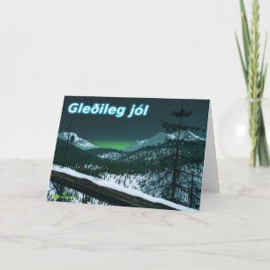 Gleðileg Jól - Silent Night Holiday Card