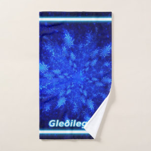Gleðileg jól - Snowburst Hand Towel