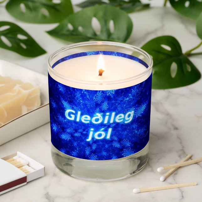 Gleðileg Jól - Snowburst Scented Candle (Lit)