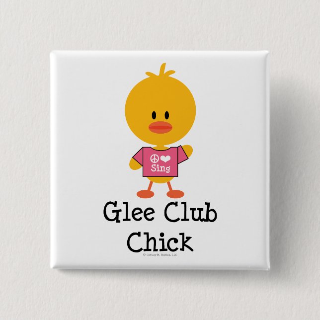 Glee Club Chick Button (Front)