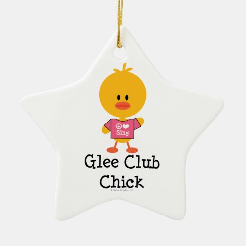 Glee Club Chick Star Ornament