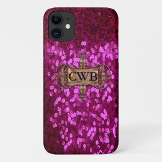Gleem Shea II Pretty Bling Girl Monogram iPhone 11 Case