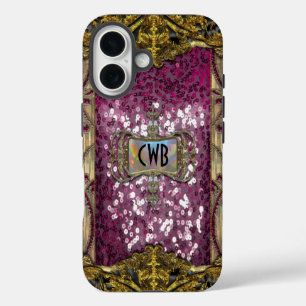 Gleemshore Grace Victorian bling Monogram iPhone 16 Case